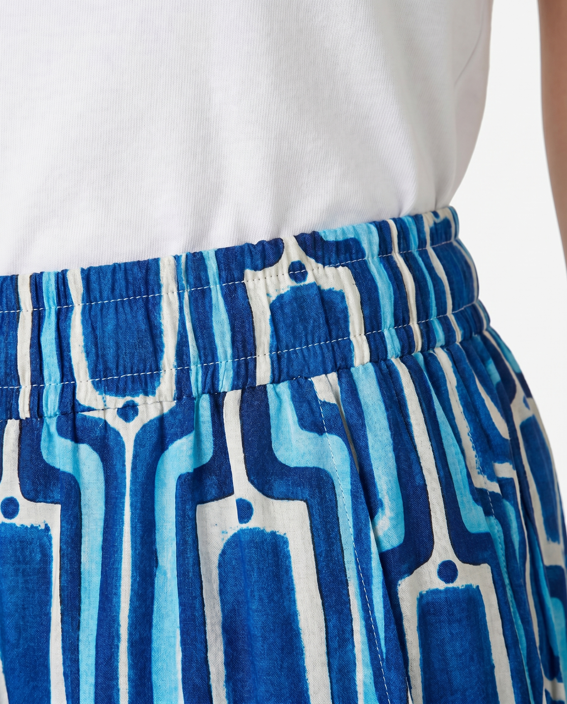 PANTALONE PESCARA FANTASIA - FANTASIA BLU