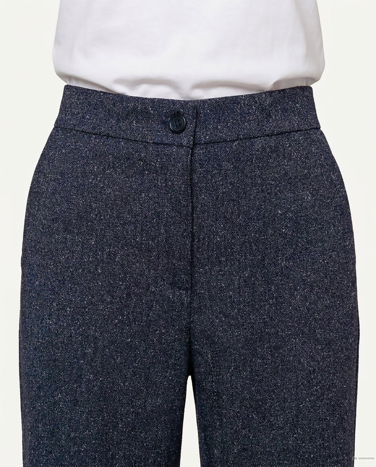 PANTALONE TAORMINA MELANGE - BLU