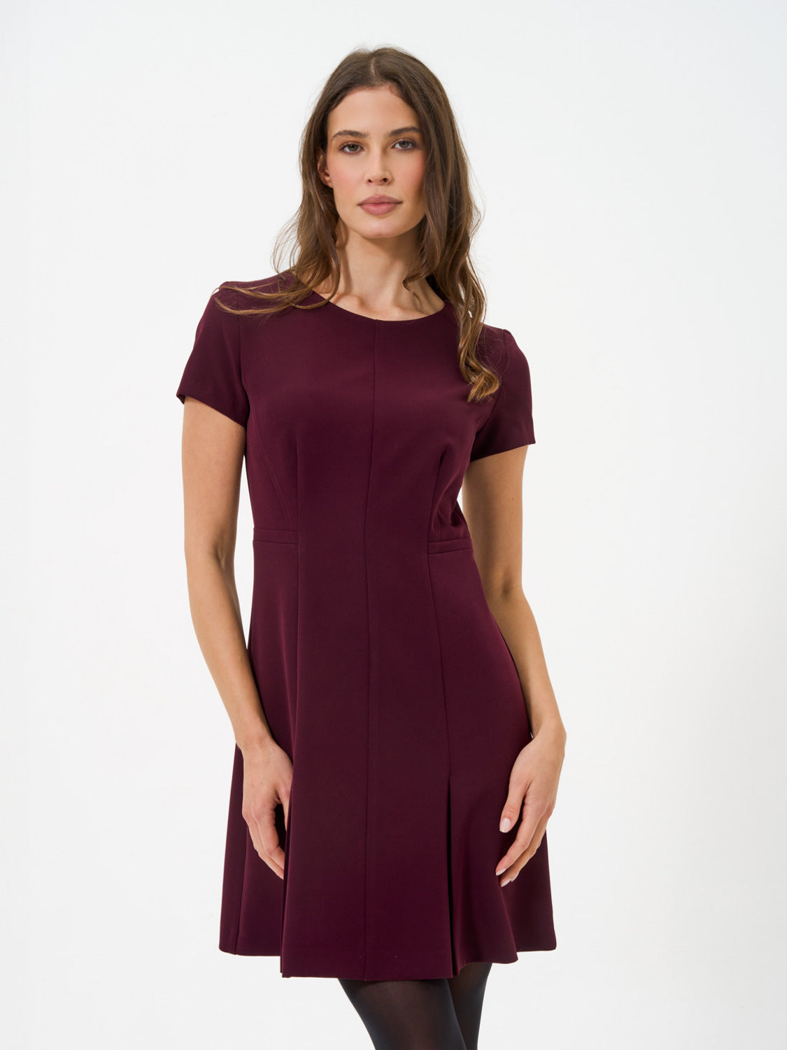 ABITO TRICOTTINE BORDEAUX