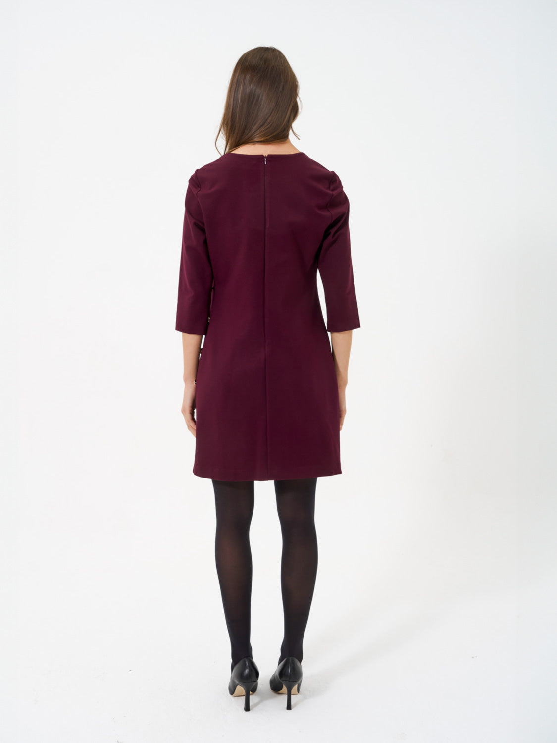 ABITO CLARA BORDEAUX