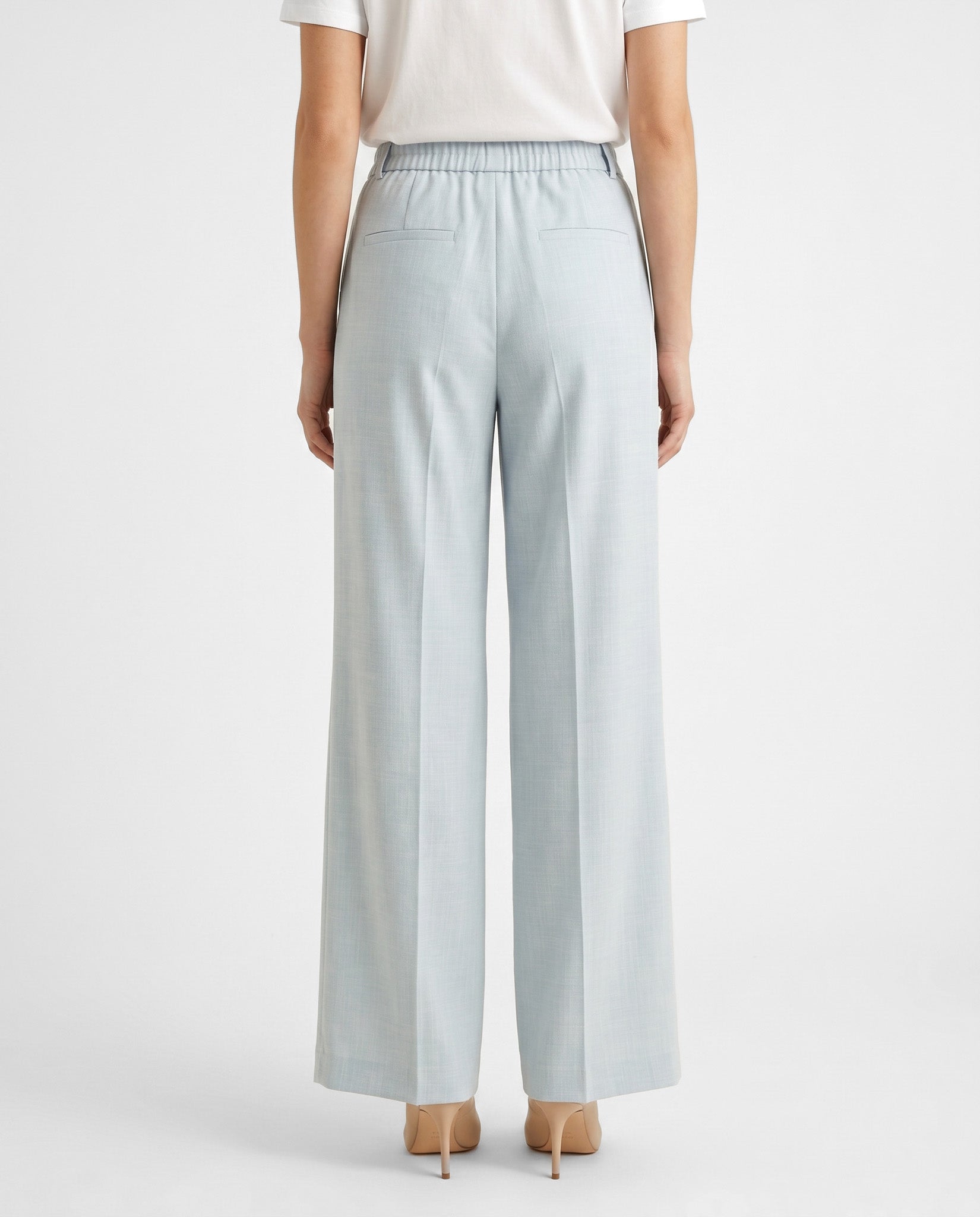 pantalone fiammato - azzurro