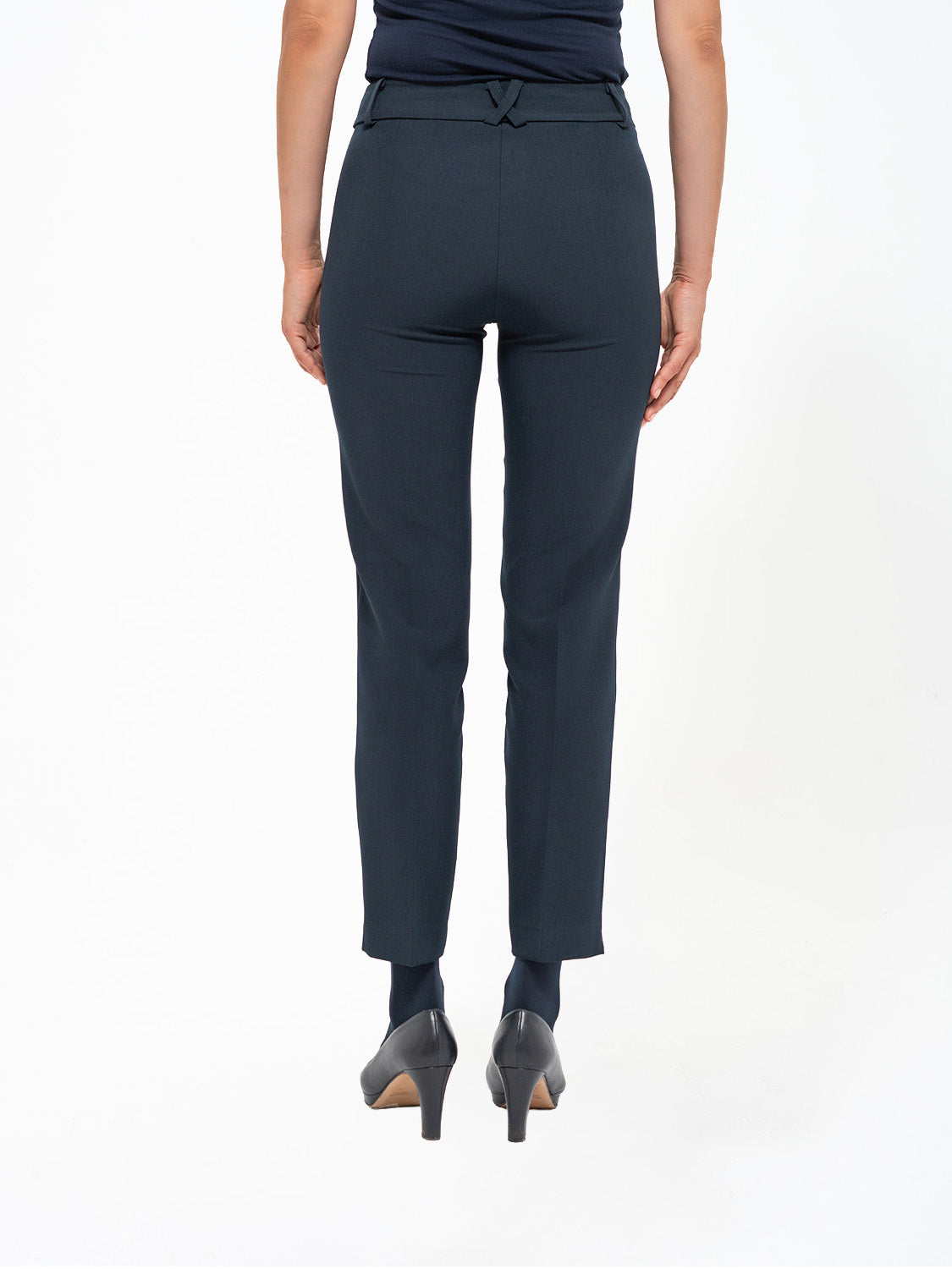 PANTALONE TRICOTTINE BLU