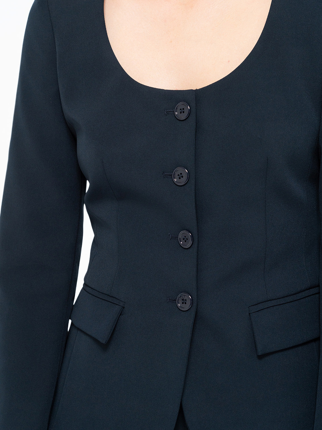 GIACCA TRICOTTINE BLU