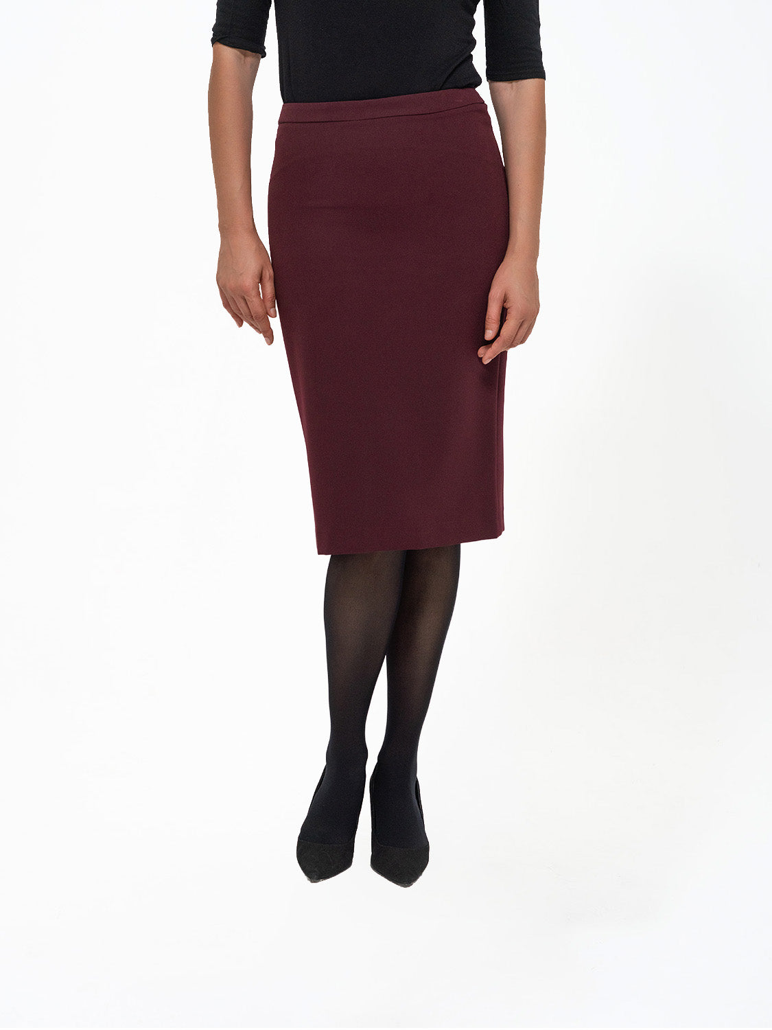 GONNA TRICOTTINE BORDEAUX