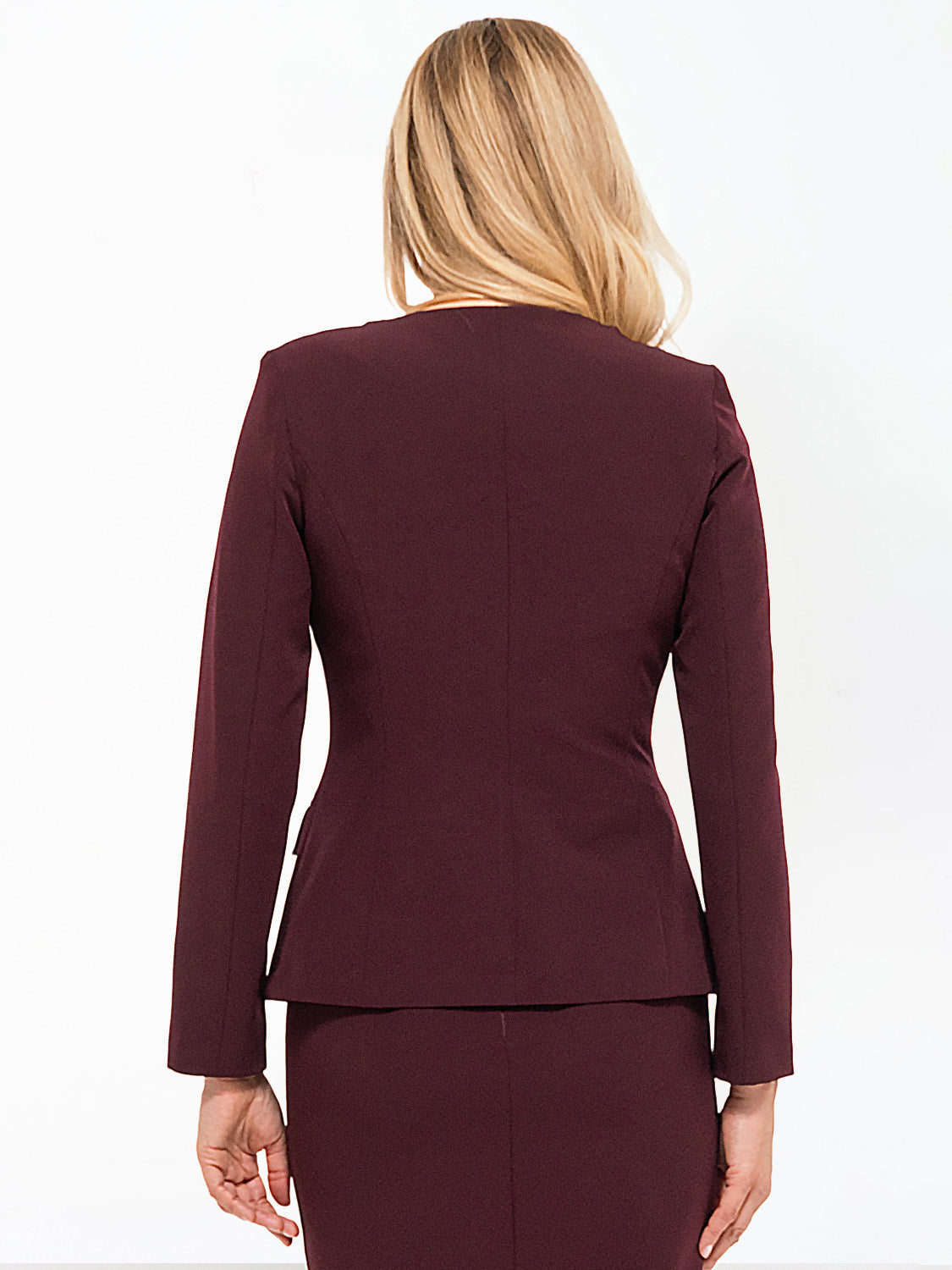 GIACCA TRICOTTINE BORDEAUX