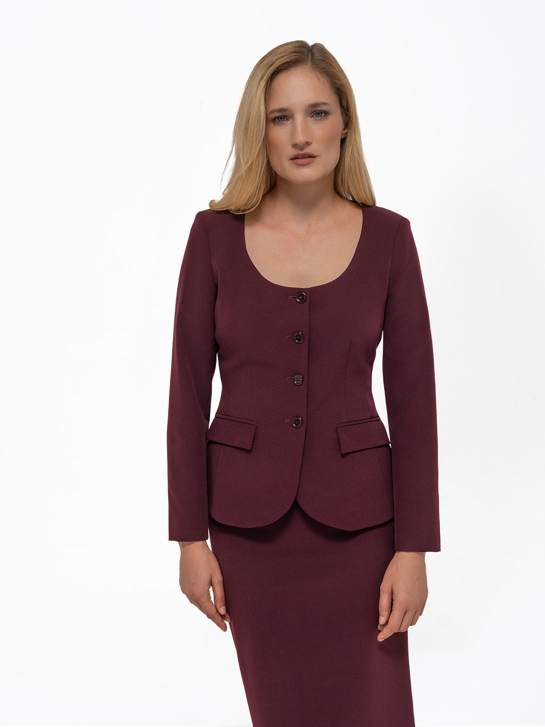 GIACCA TRICOTTINE BORDEAUX