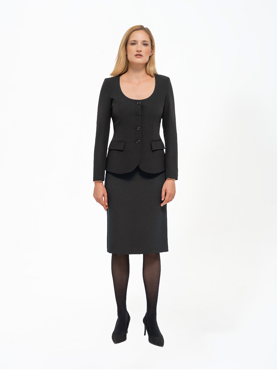 GONNA TRICOTTINE NERO