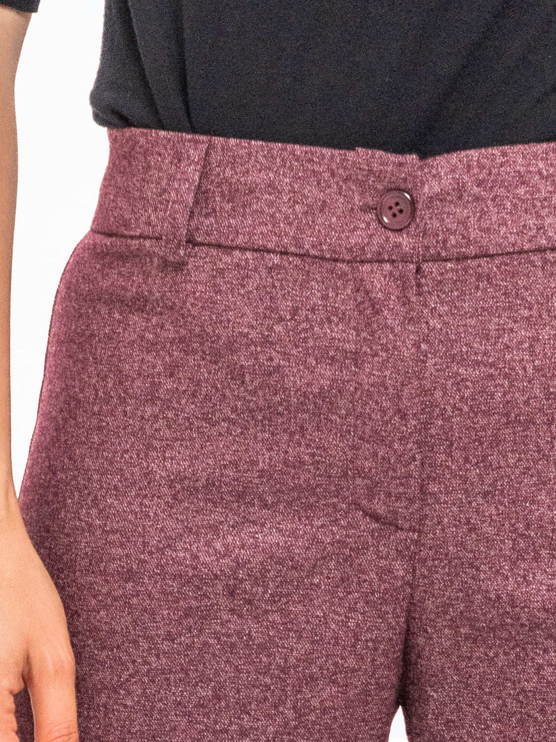 PANTALONE PALAZZO BORDEAUX