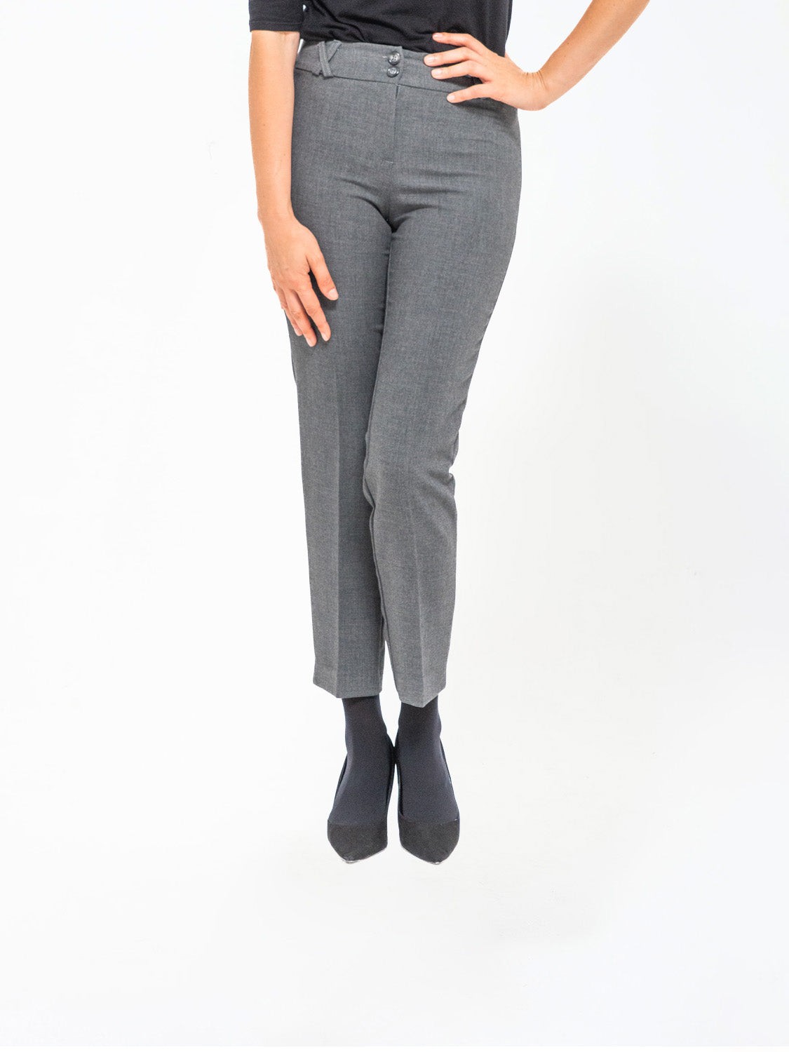 PANTALONE FIAMMATO GRIGIO
