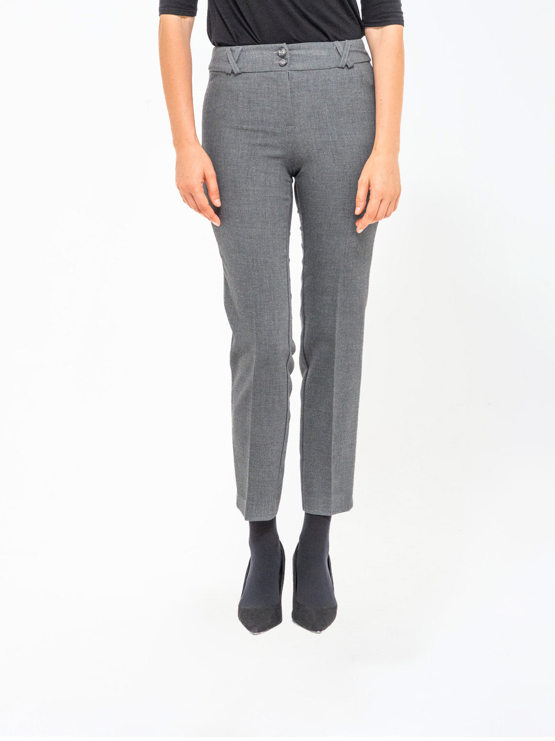 PANTALONE A ZAMPETTA GRIGIO