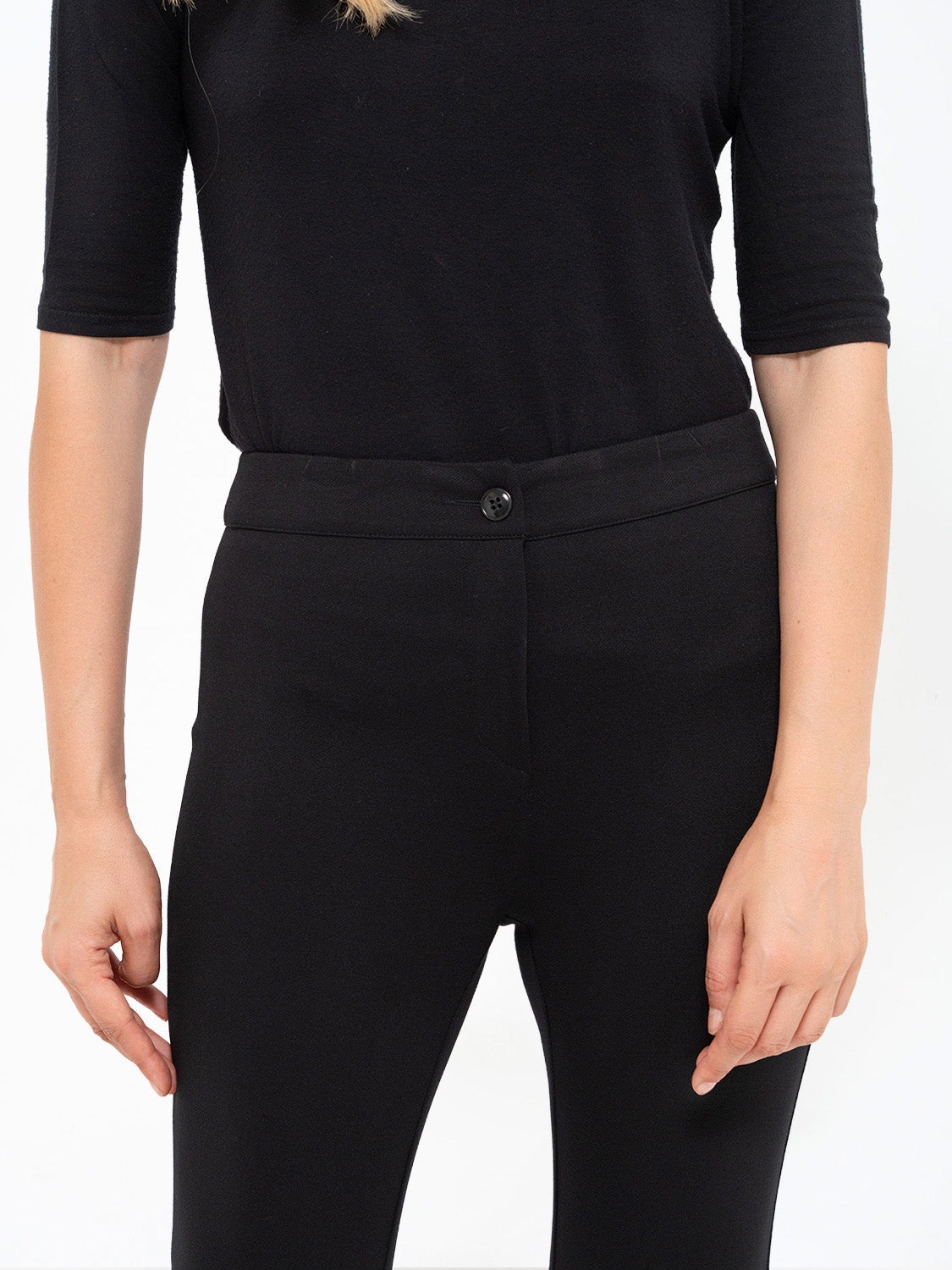 PANTALONE FIAMMATO NERO