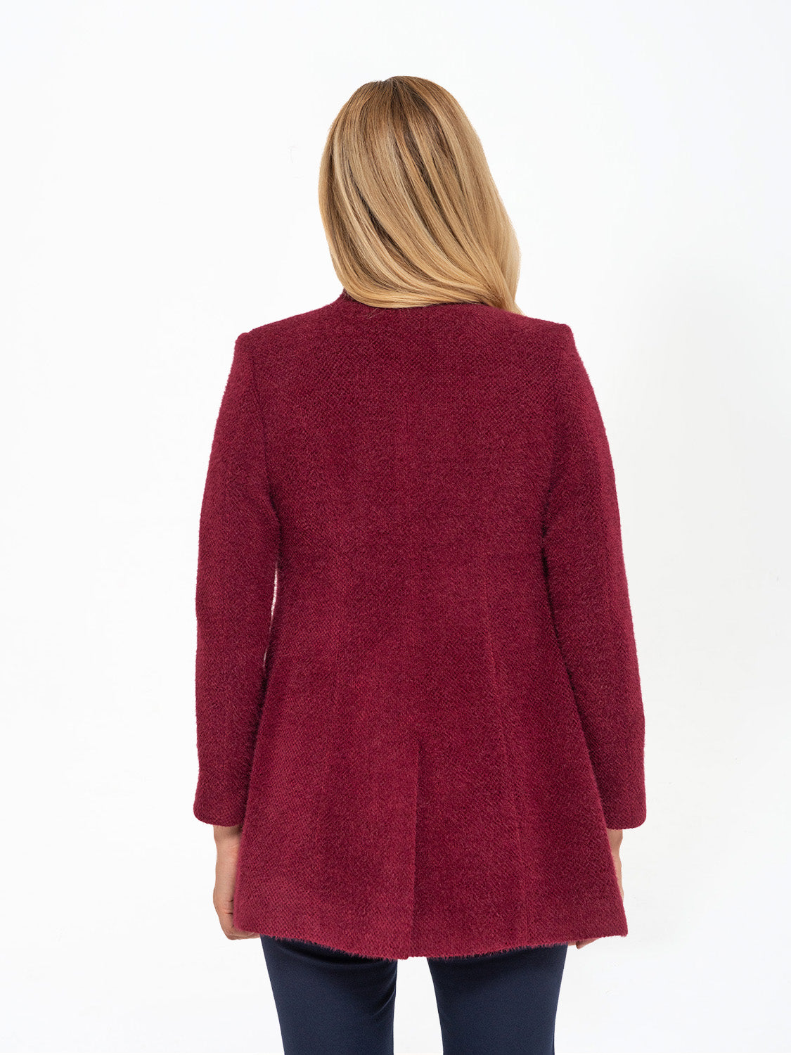 CAPPOTTO TESSUTO MORBIDO BORDEAUX