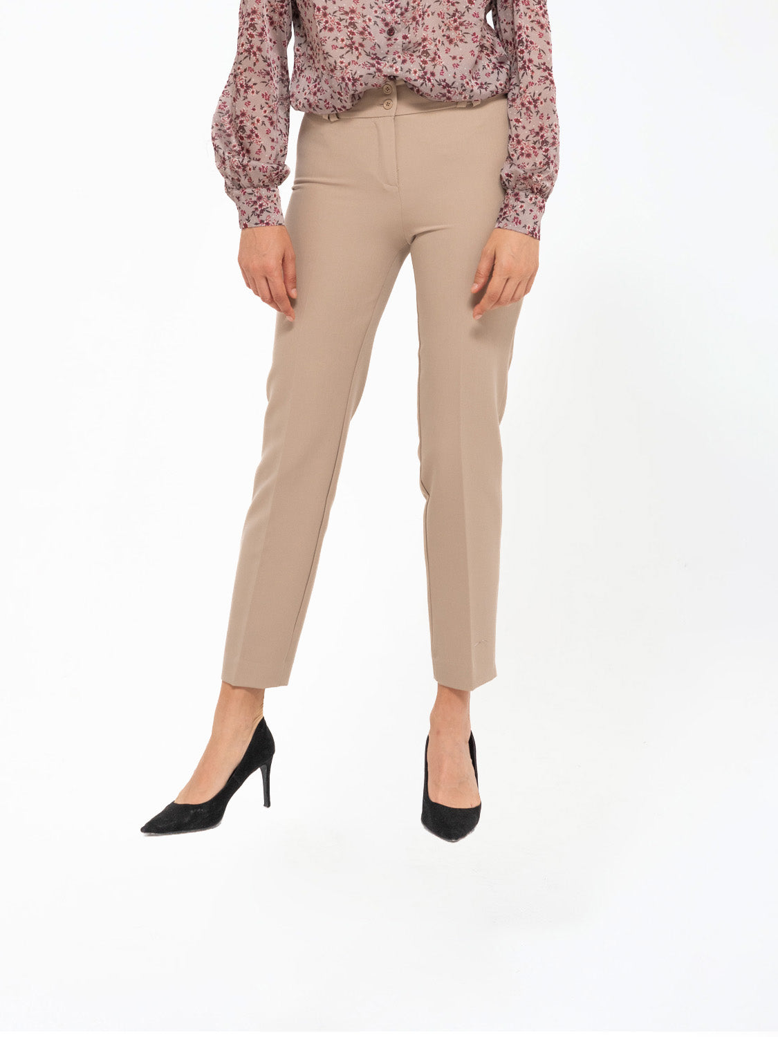 PANTALONE TRICOTTINE BEIGE