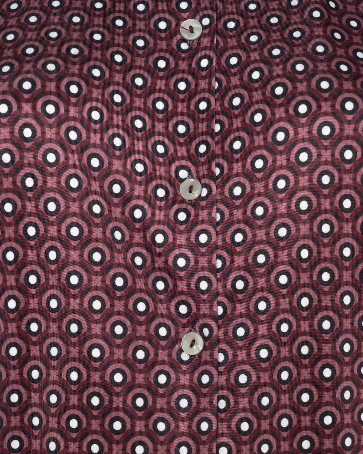 CAMICIA FANTASIA GEOMETRICA - BORDEAUX