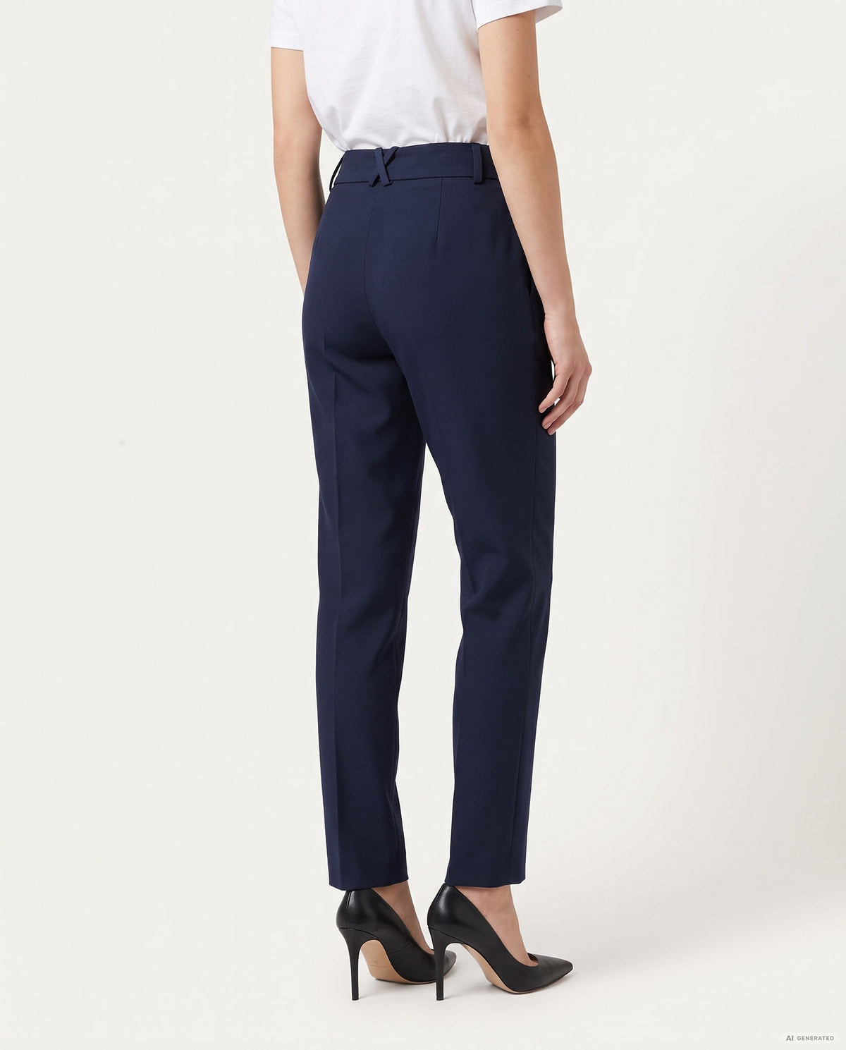 PANTALONE SPACCHETTO TRICOTTINE - BLU