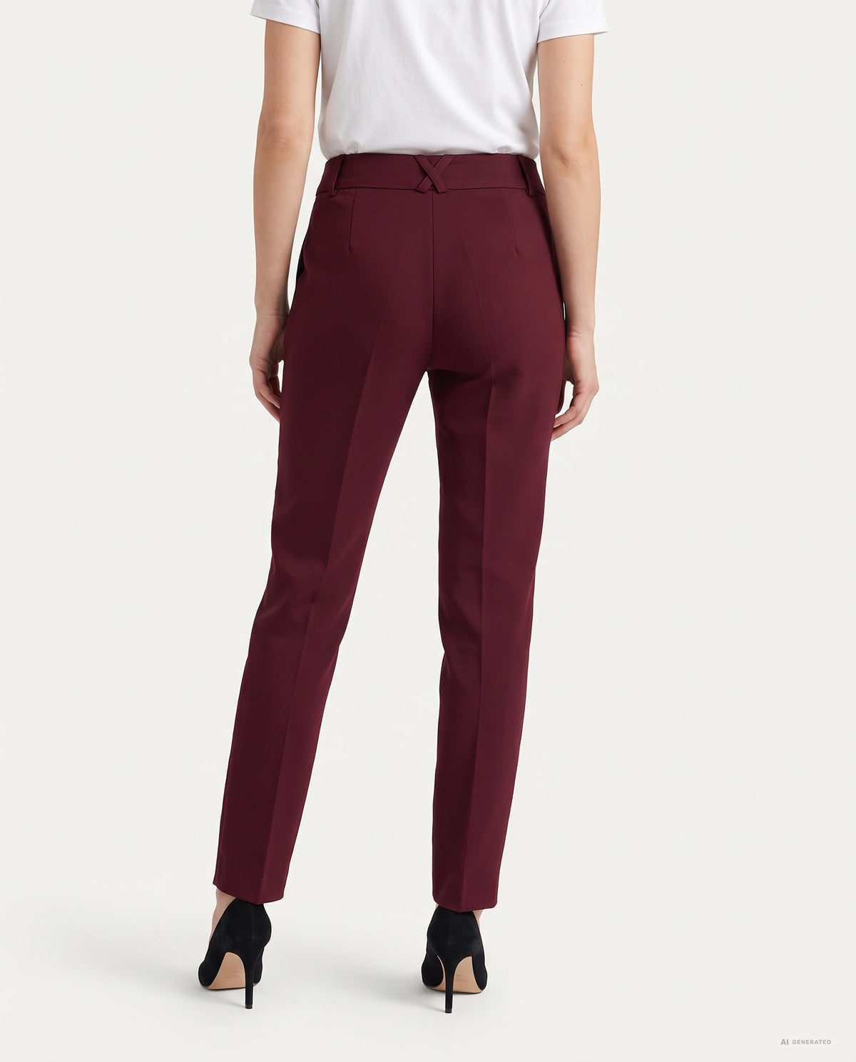 PANTALONE SPACCHETTO TRICOTTINE - BORDEAUX