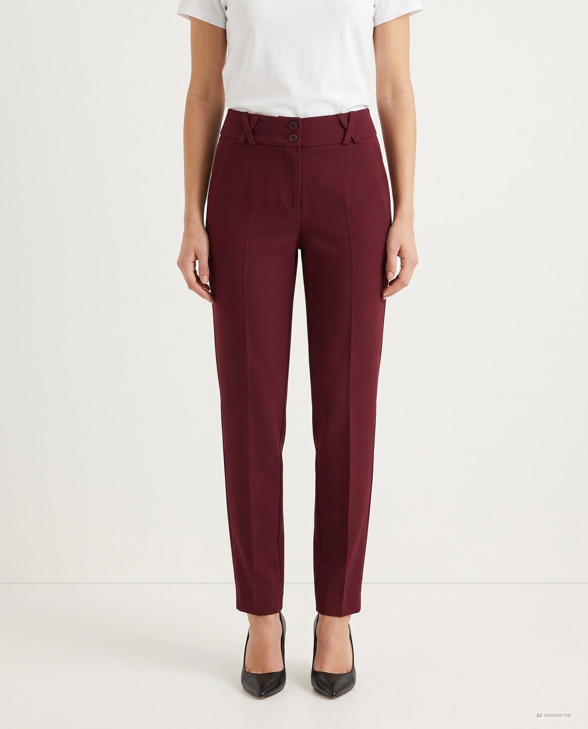 PANTALONE SPACCHETTO TRICOTTINE - BORDEAUX