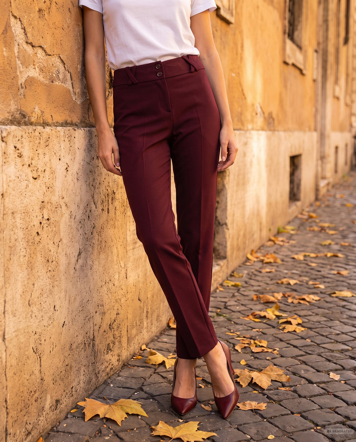 PANTALONE PUNTO MILANO - BORDEAUX