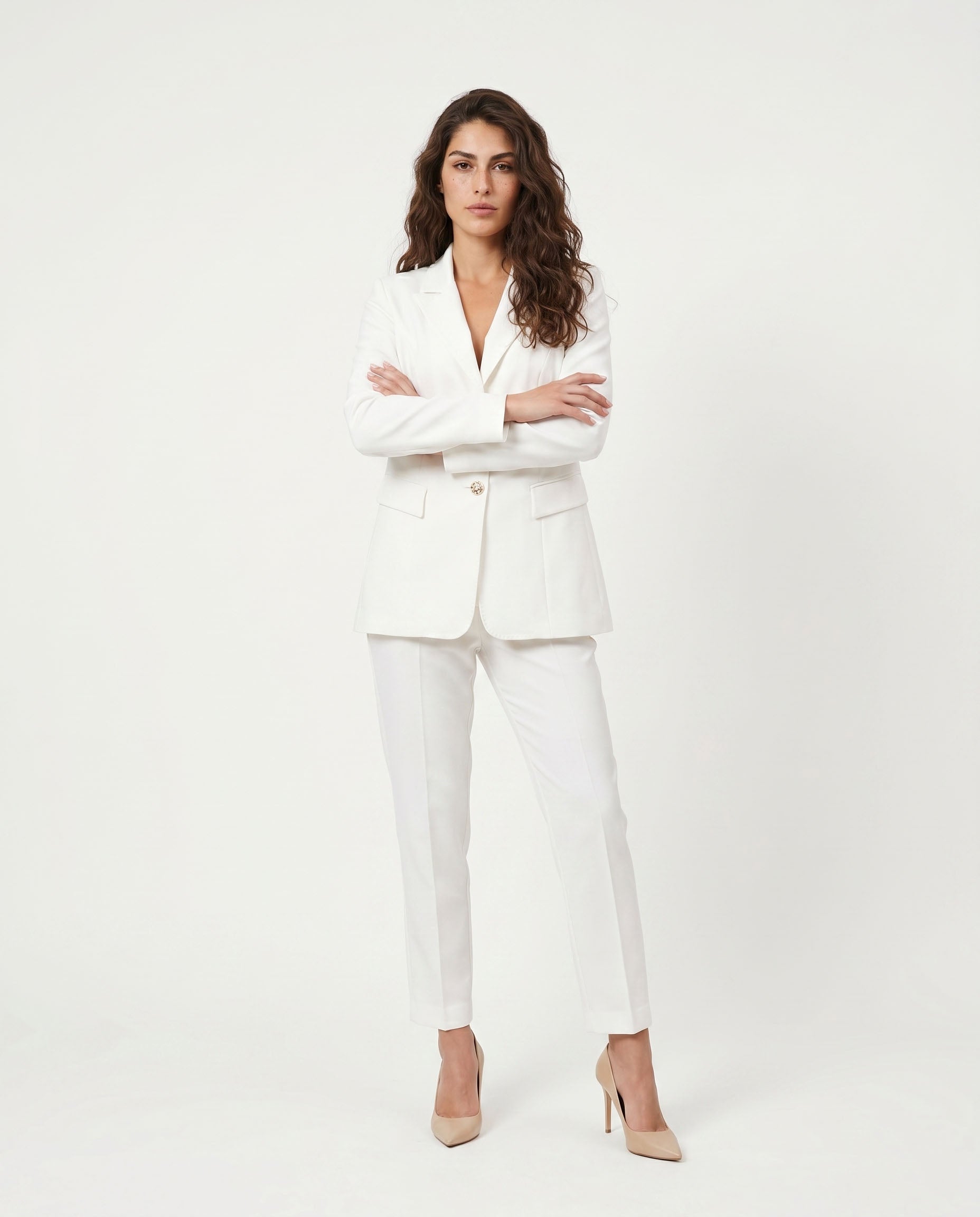 pantalone enea tecnico - bianco