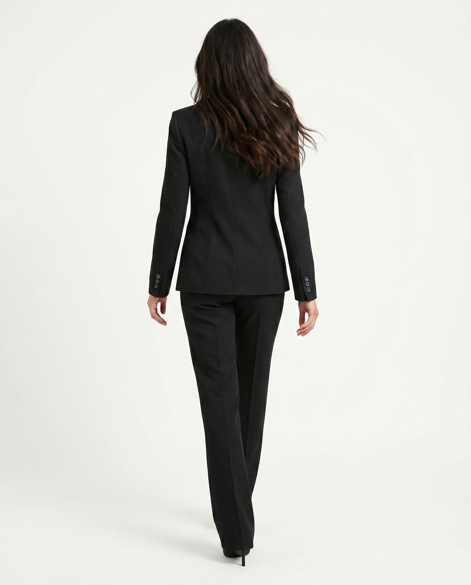 pantalone tecnico a zampetta - nero