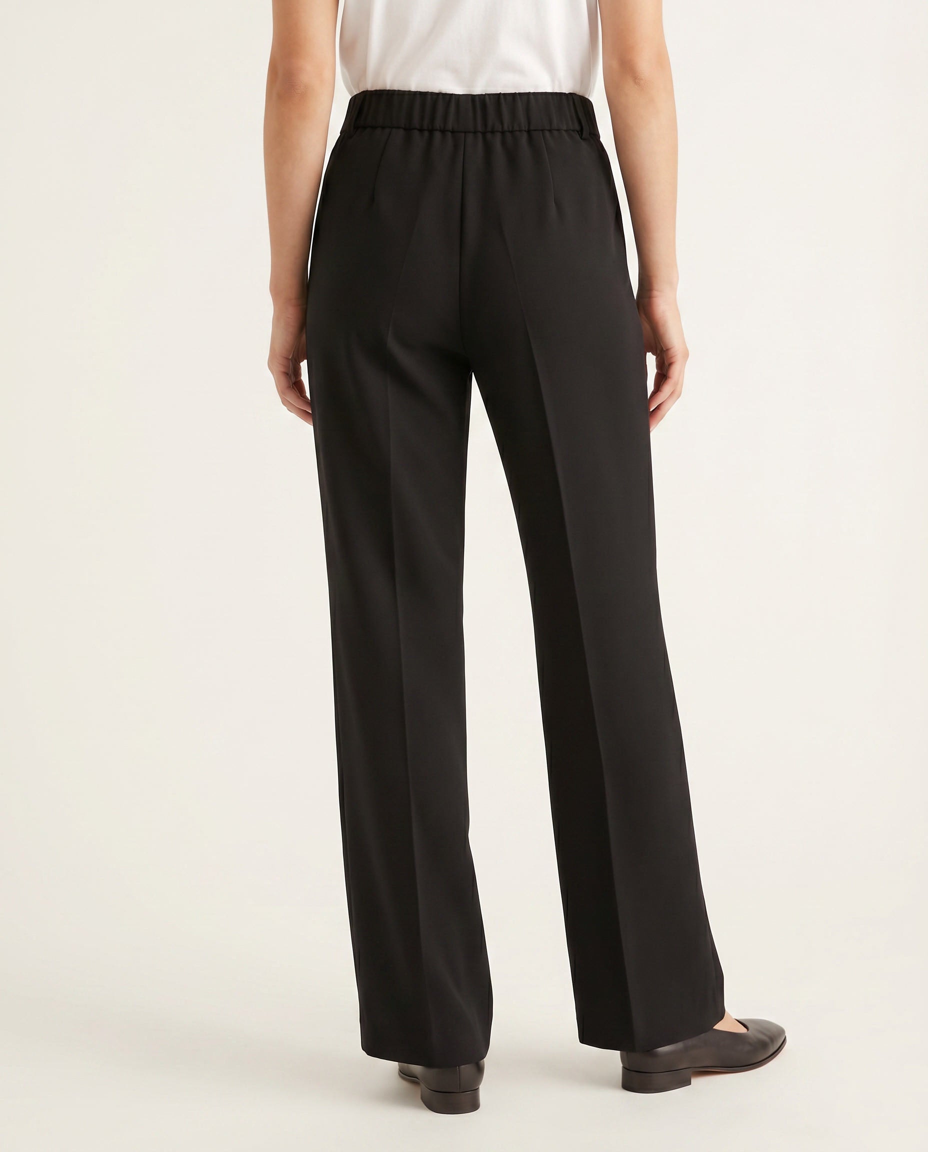 pantalone tecnico a zampetta - nero