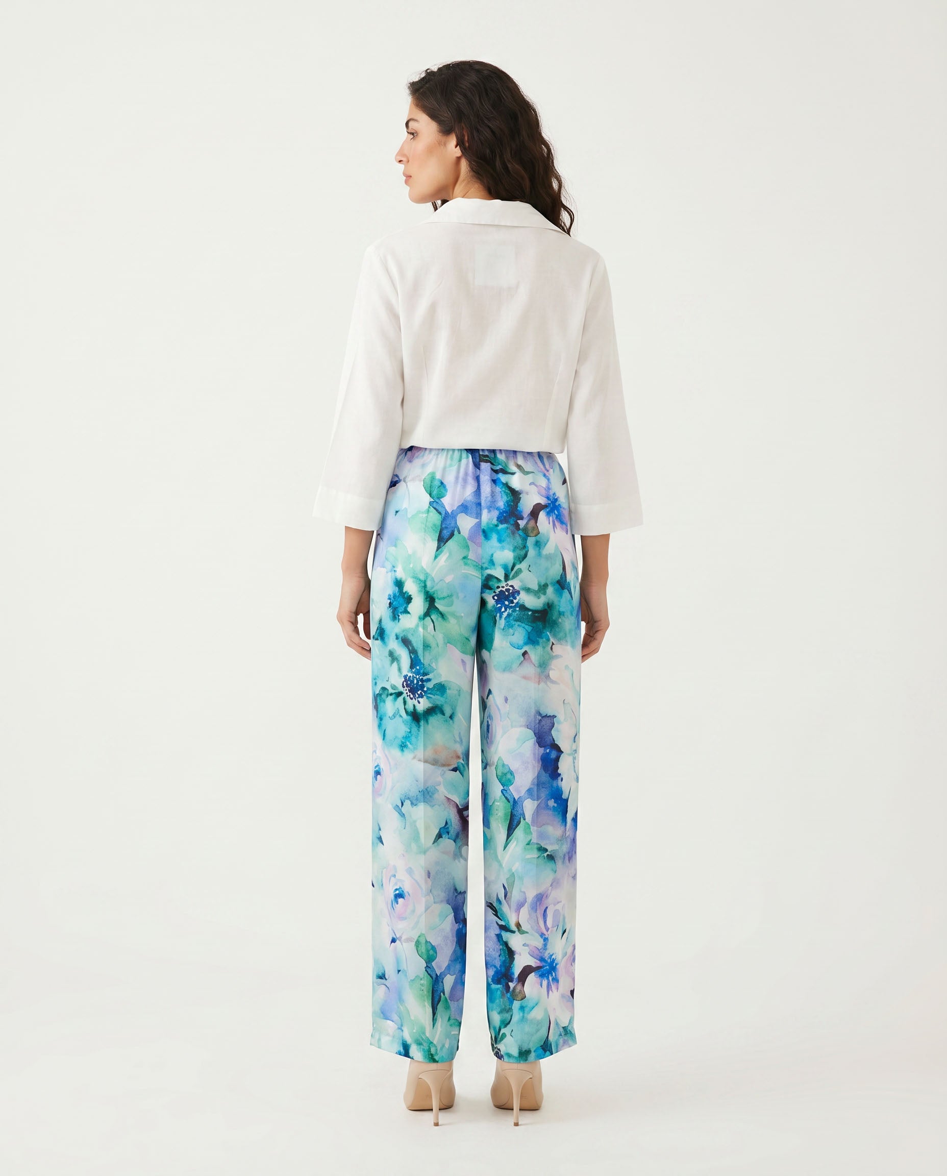 pantalone a fiori - fiorato