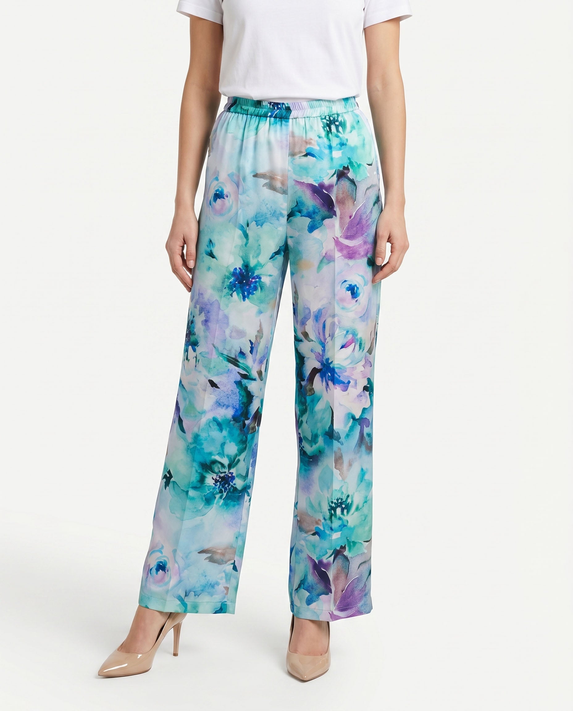 pantalone a fiori - fiorato