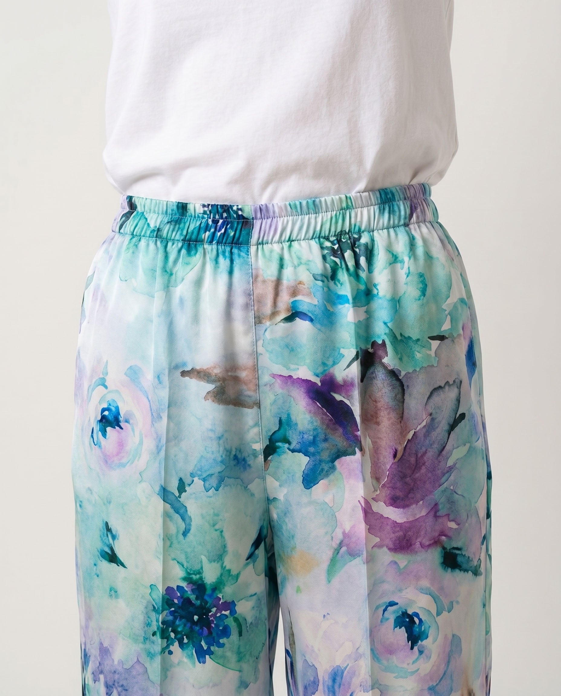 pantalone a fiori - fiorato