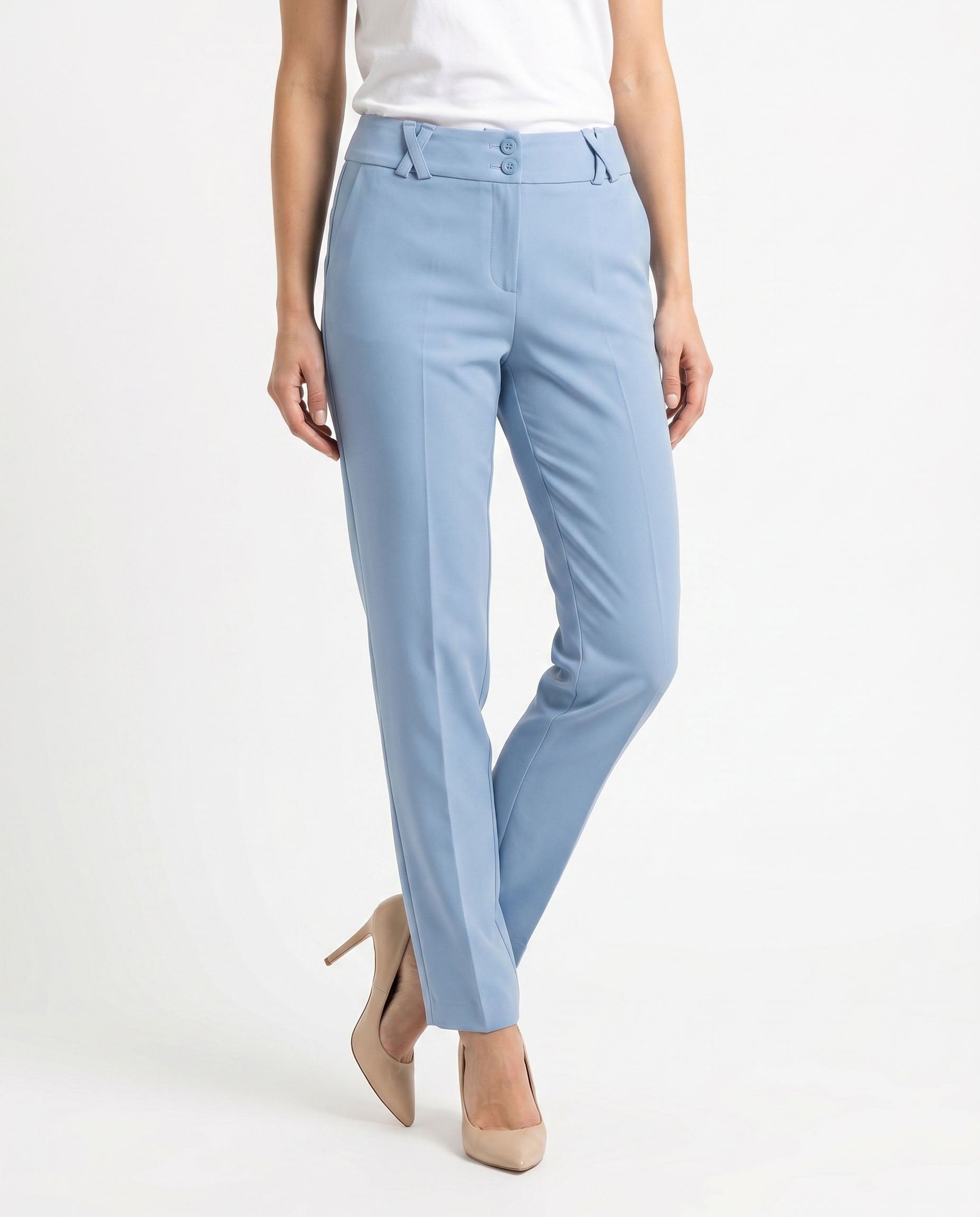 pantalone tecnico capri - celeste