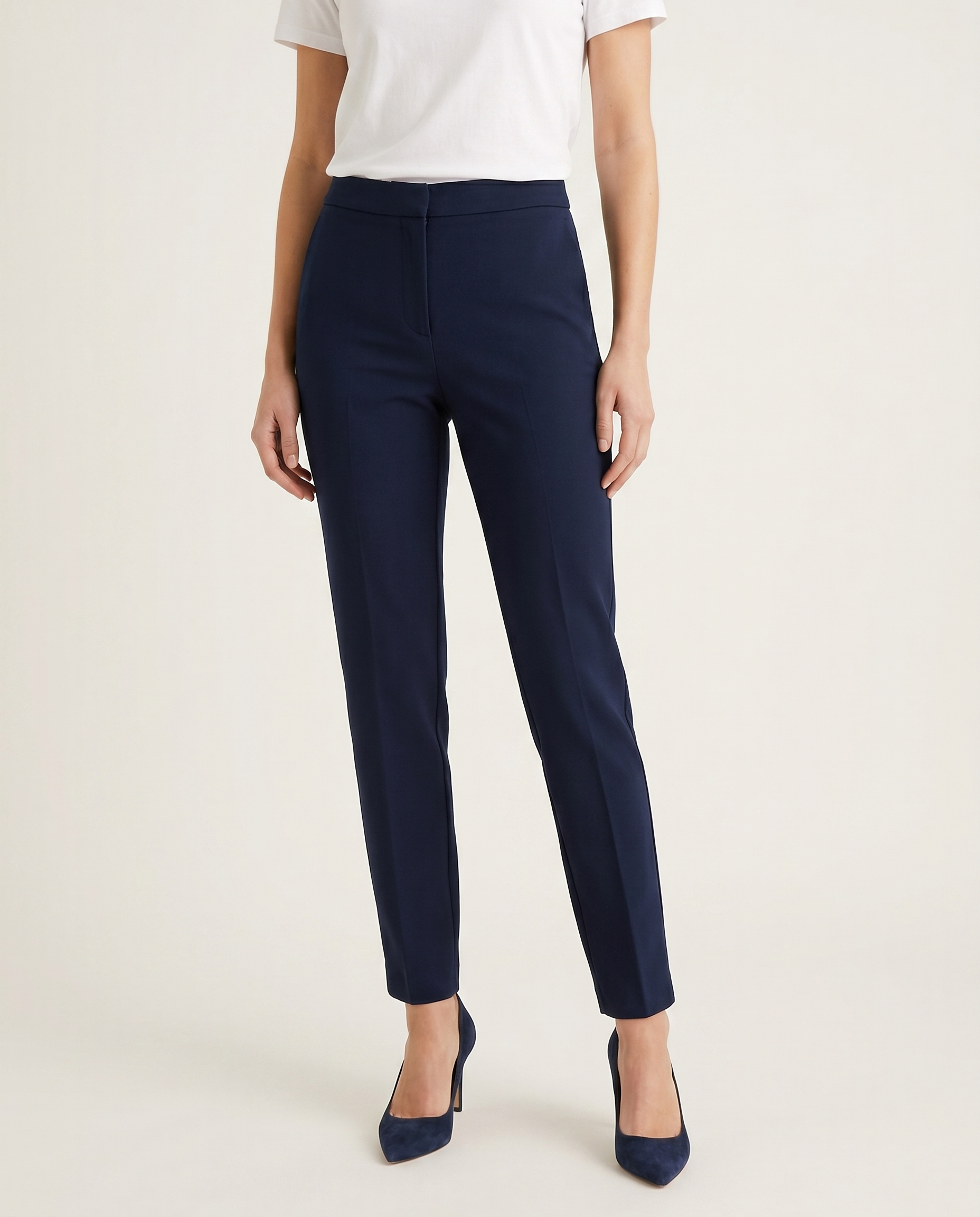 pantalone enea in viscosa - blu