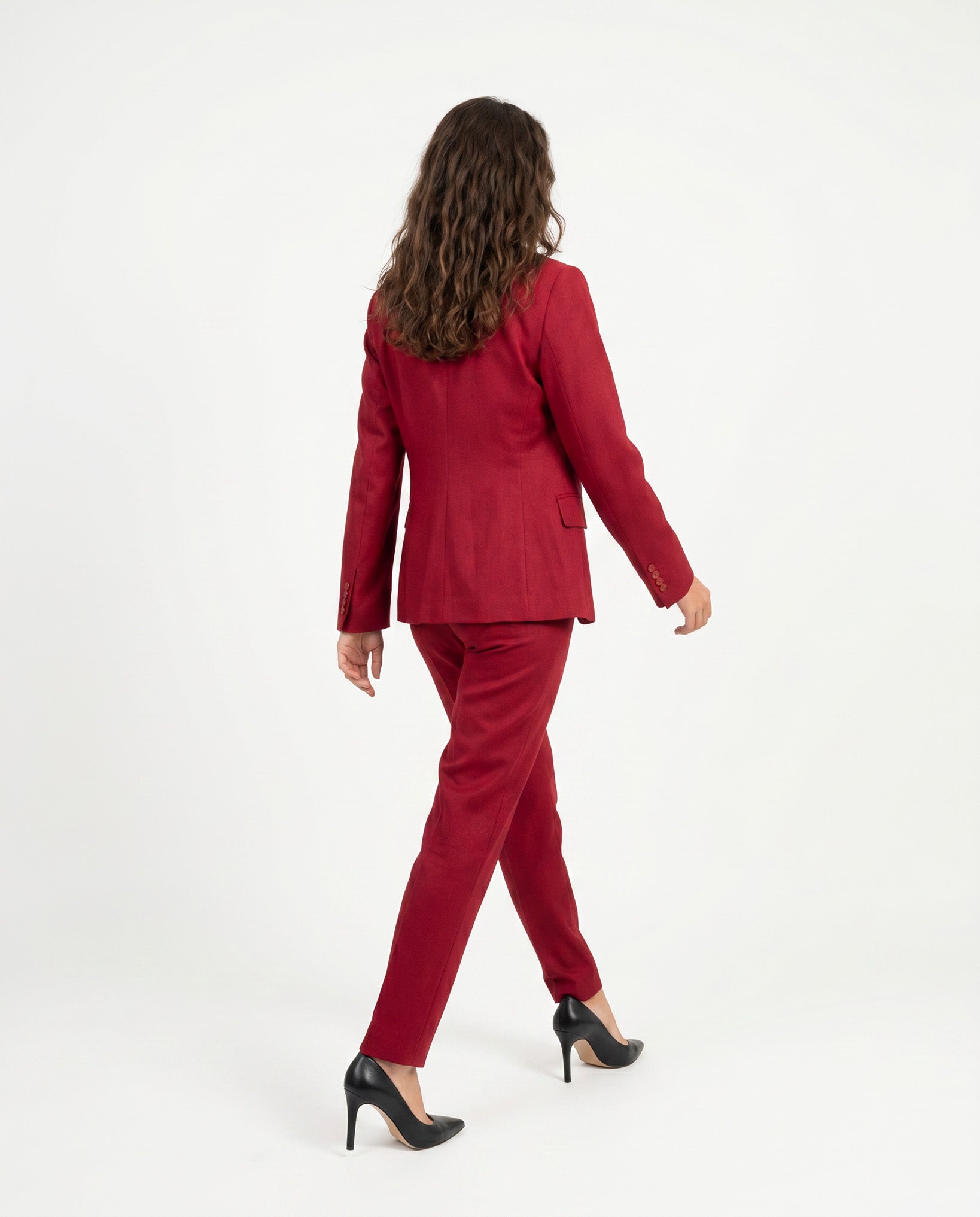 PANTALONE SPACCHETTO LINO - BORDEAUX