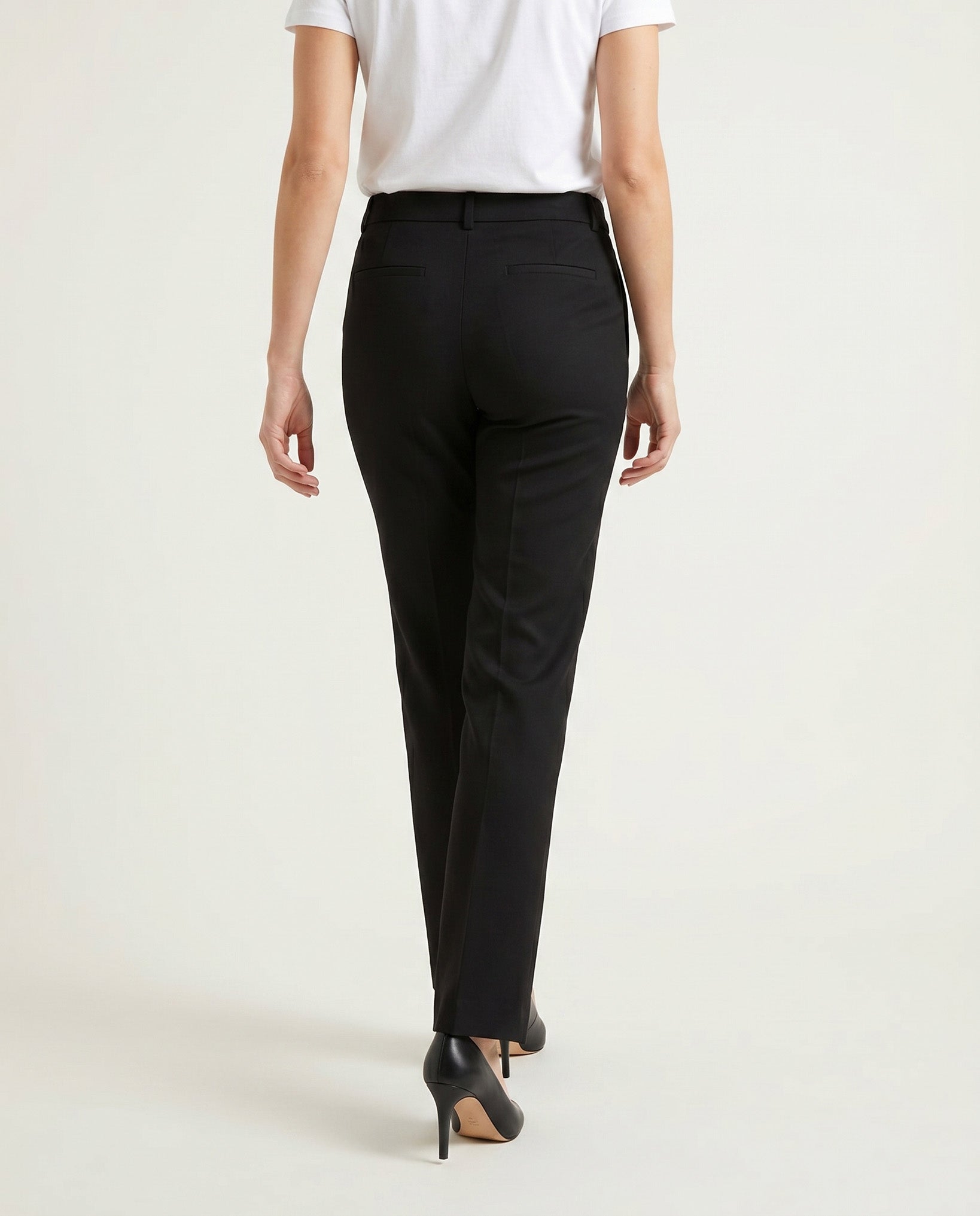 PANTALONE SPACCHETTO LINO - NERO