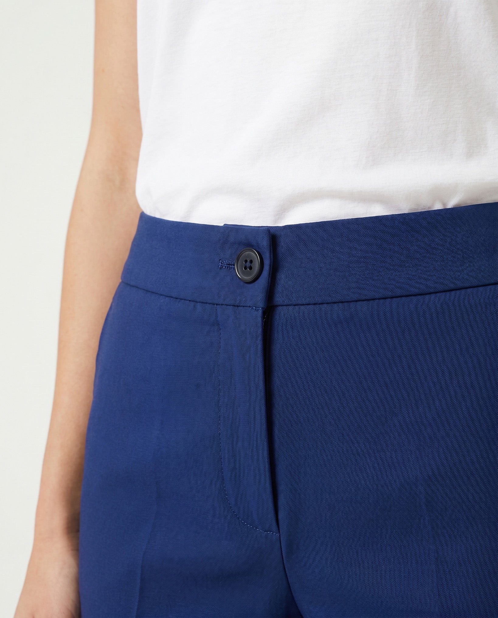 PANTALONE ZAMPETTA SATIN COMPACT - BLU