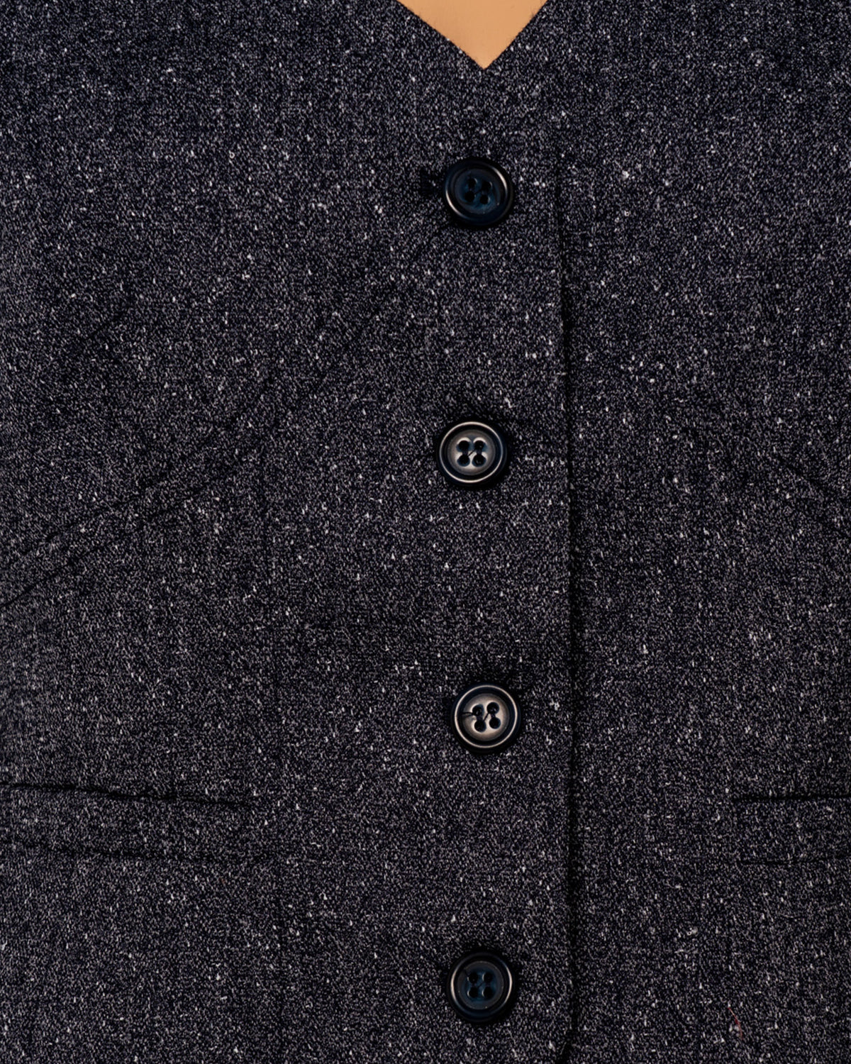 GILET TAORMINA MELANGE - BLU