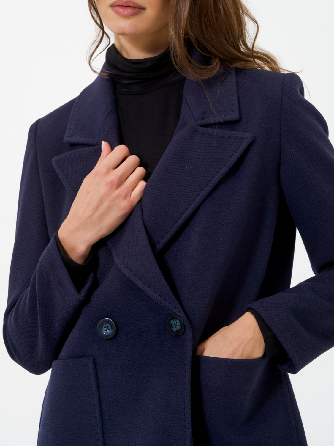 CAPPOTTO CORTO DOPPIOPETTO BLU