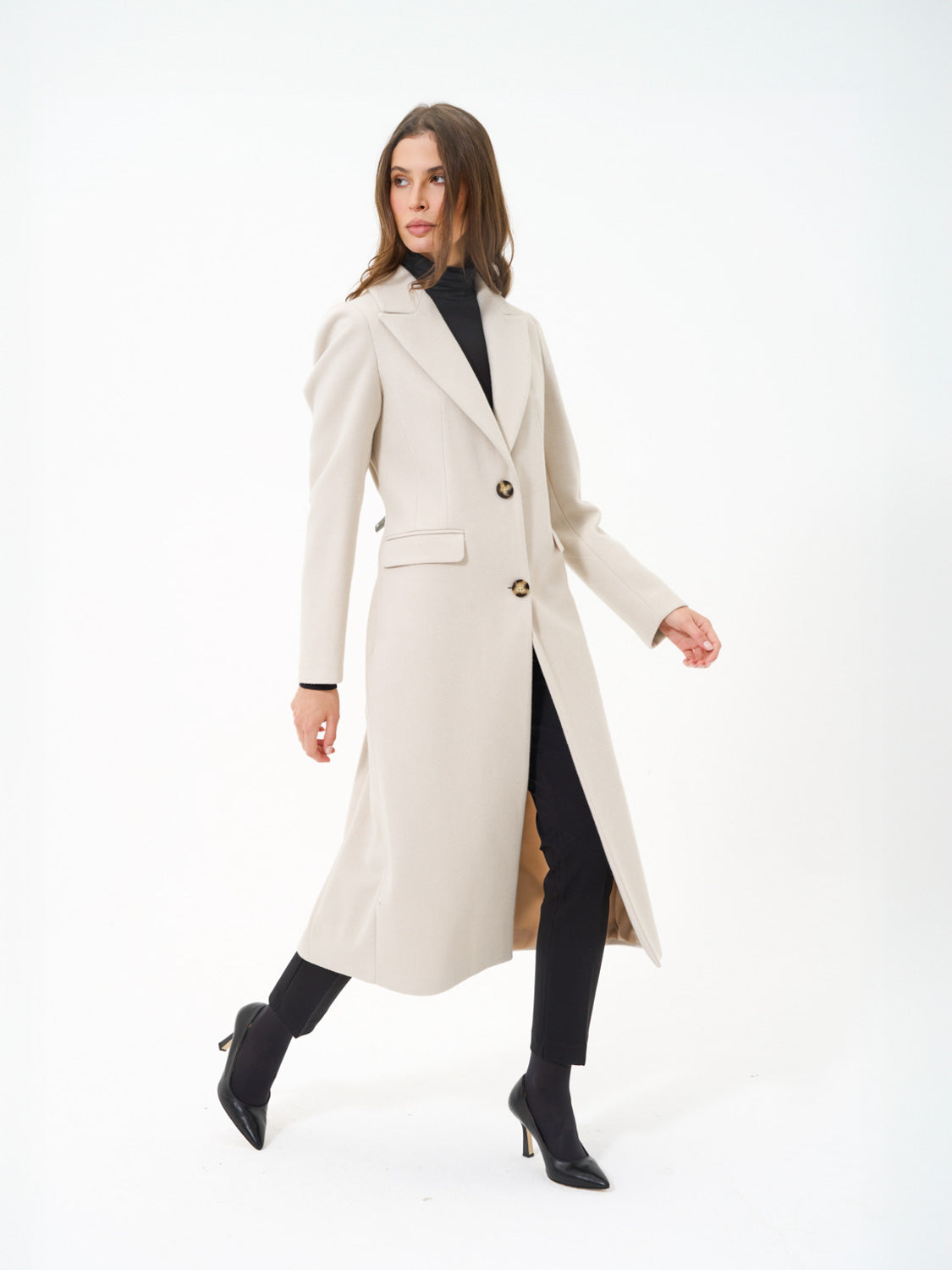 CAPPOTTO AVVITATO LUNGO PANNA