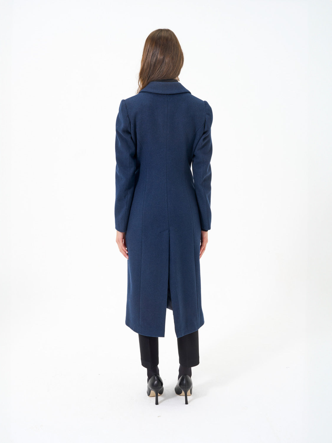 CAPPOTTO AVVITATO LUNGO BLU