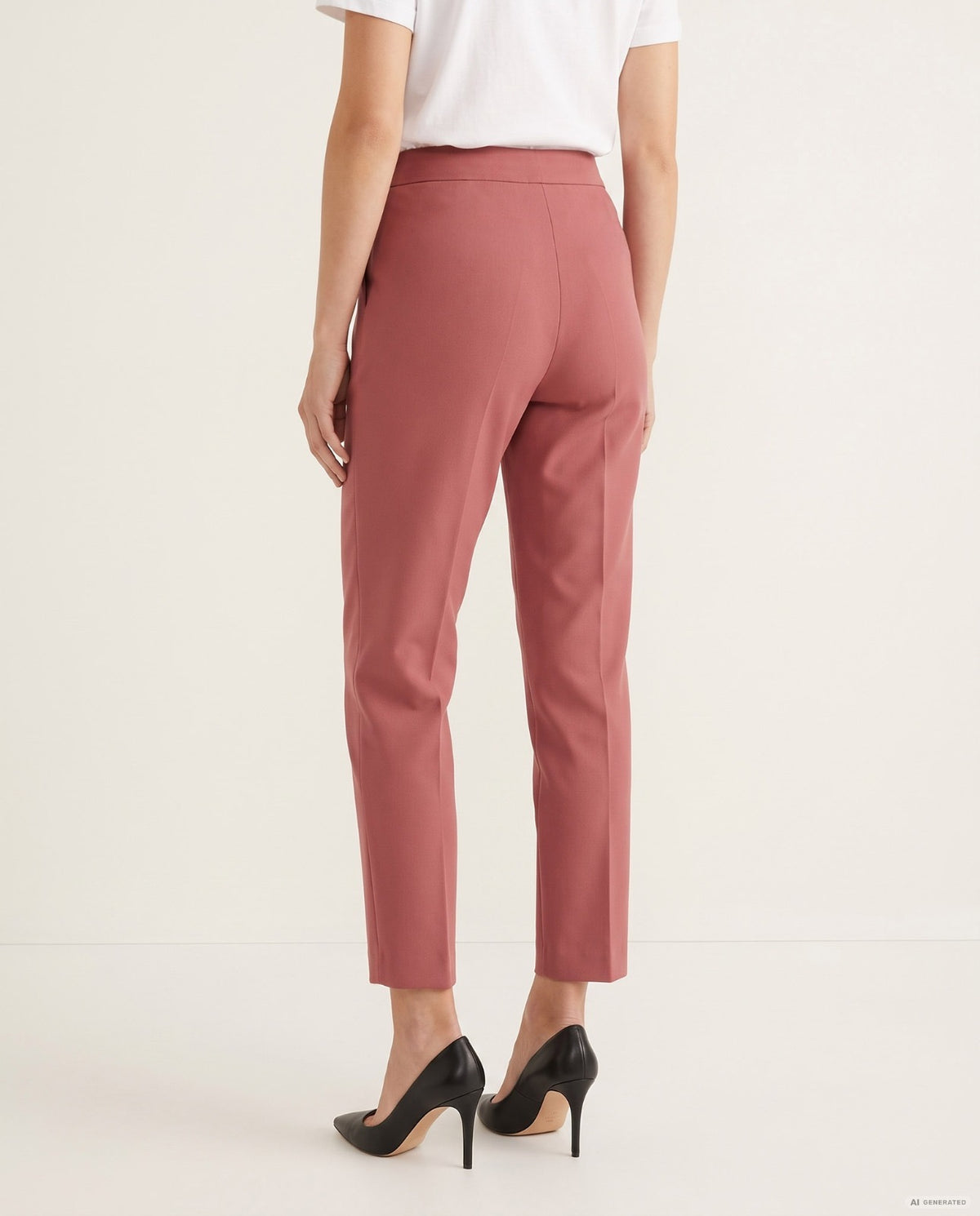 PANTALONE SLIM ENEA - ROSA ANTICO