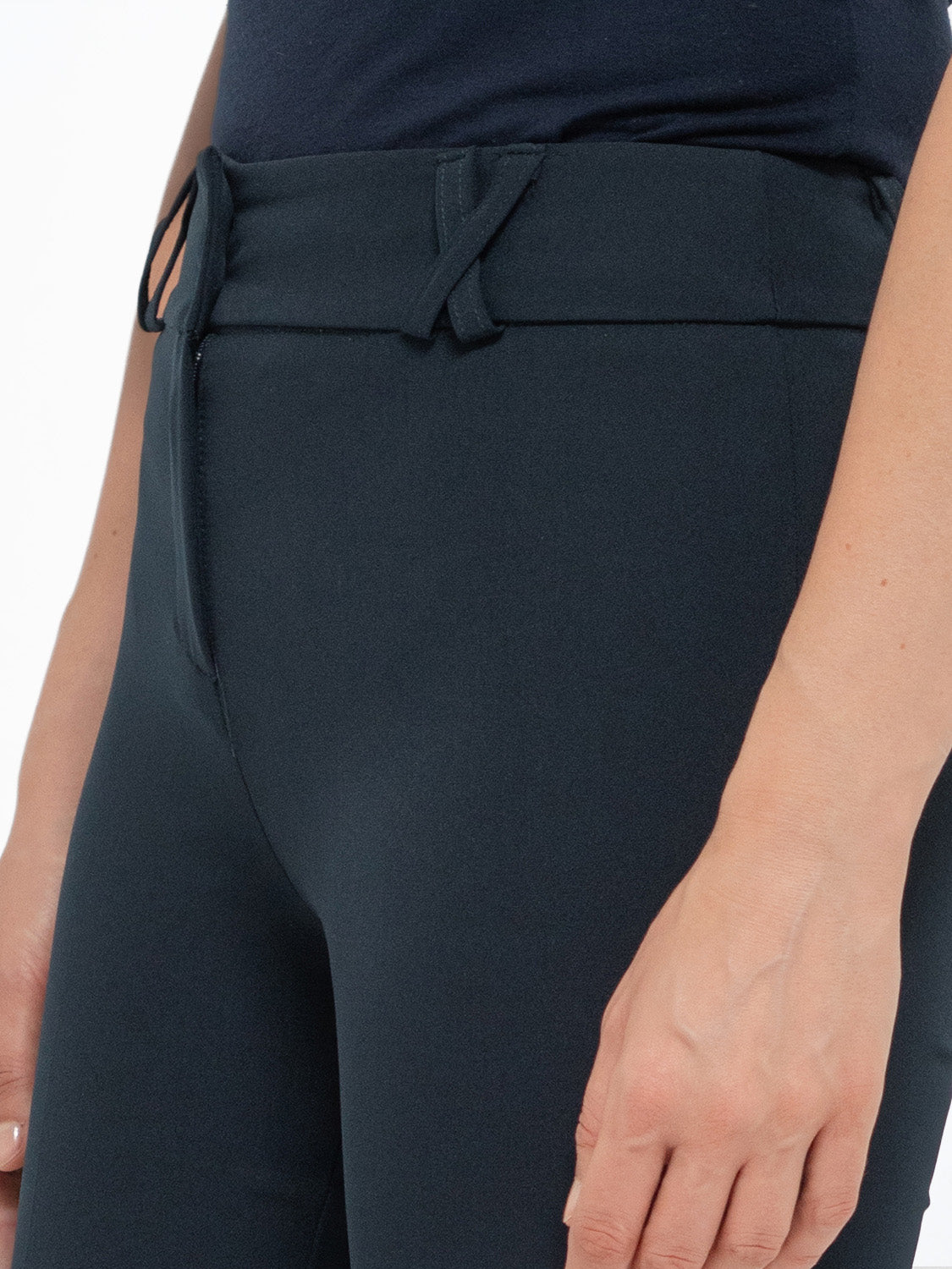 PANTALONE TRICOTTINE BLU