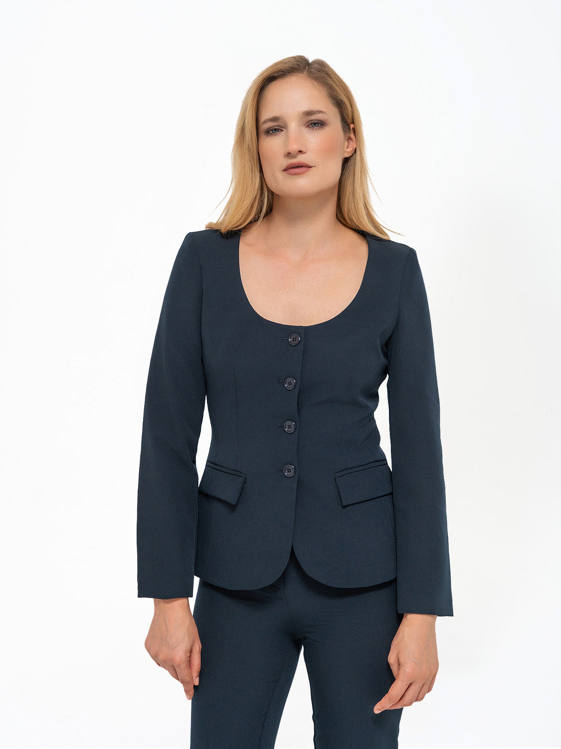 GIACCA TRICOTTINE BLU