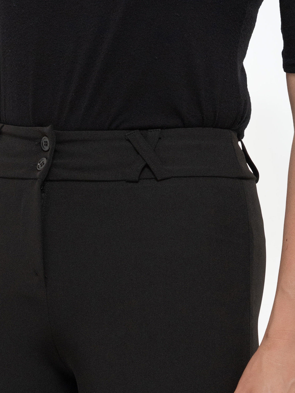 PANTALONE TRICOTTINE NERO