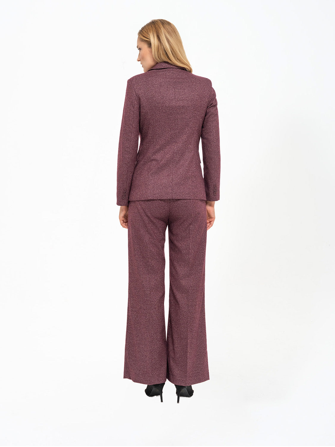 PANTALONE PALAZZO BORDEAUX