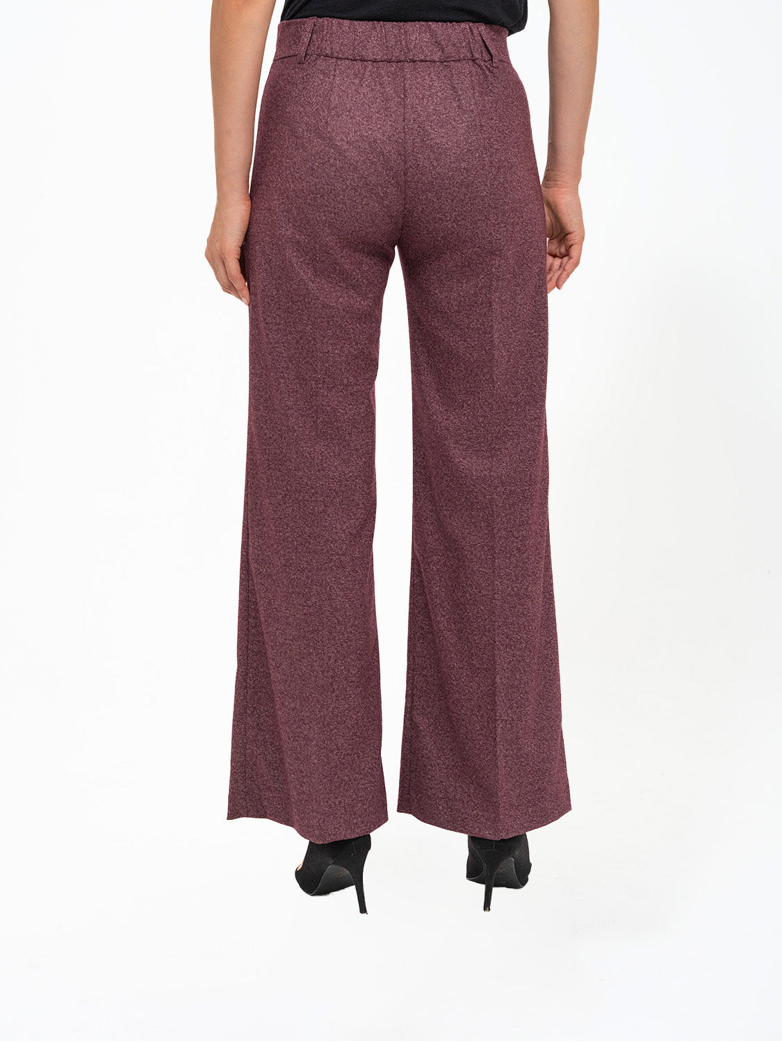 PANTALONE PALAZZO BORDEAUX