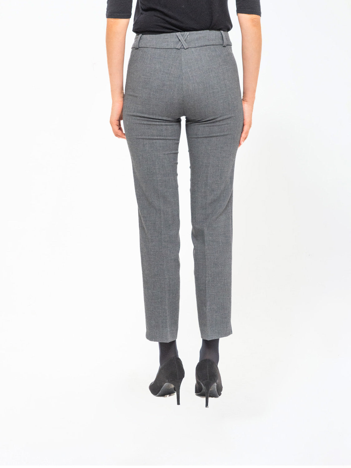 PANTALONE FIAMMATO GRIGIO