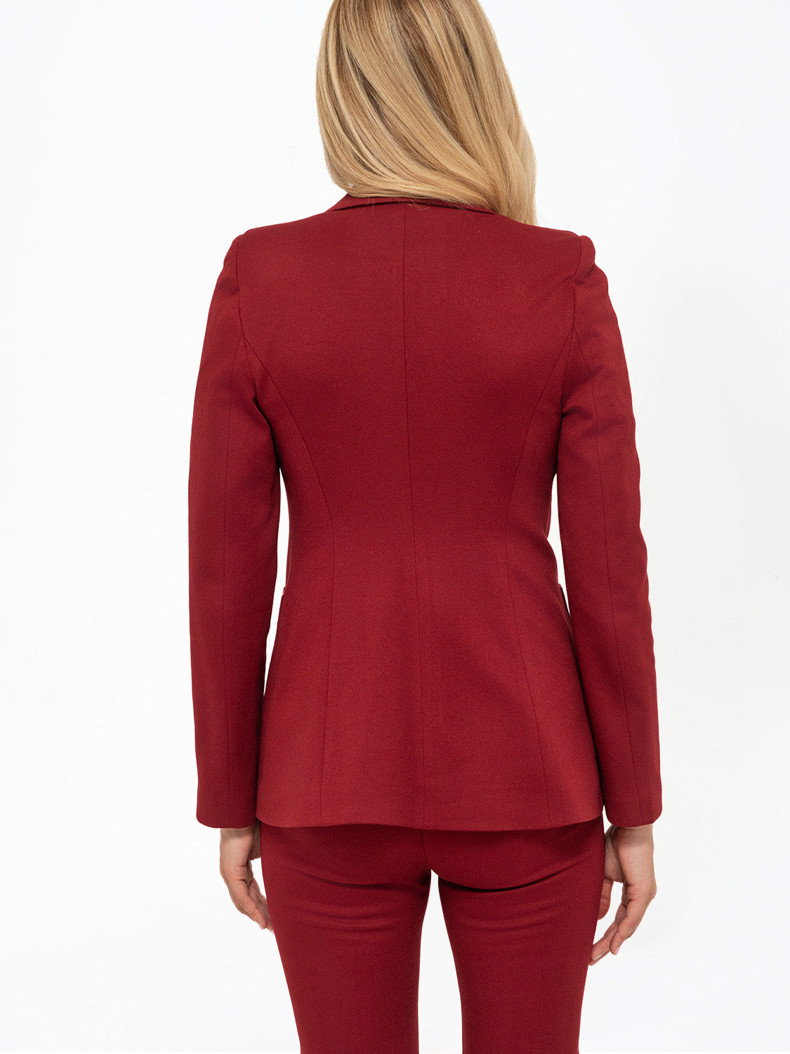 GIACCA ODETTE DIAGONALE BORDEAUX