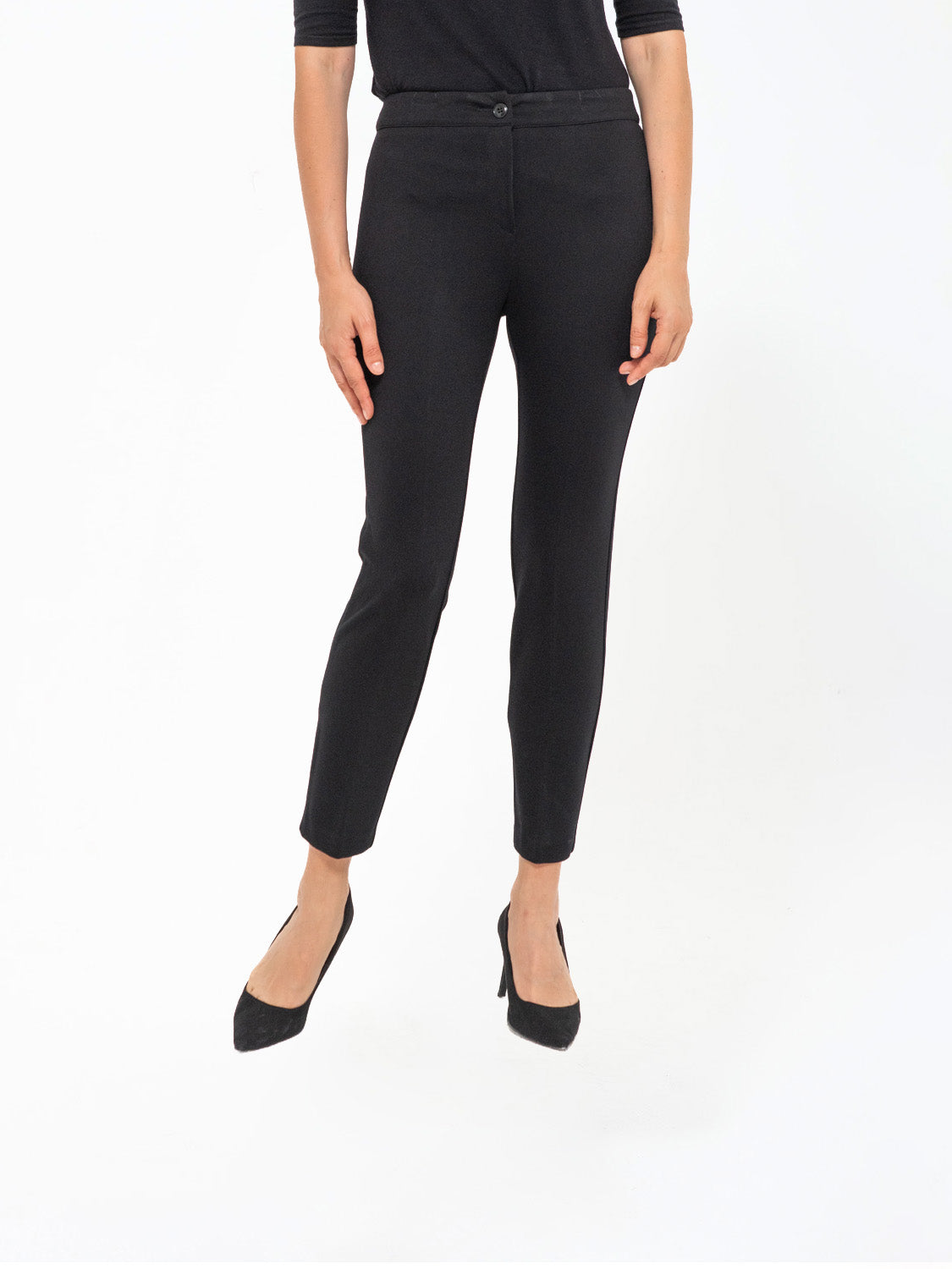 PANTALONE FIAMMATO NERO