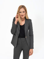 GIACCA ODETTE DIAGONALE GRIGIA