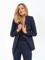 GIACCA ODETTE DIAGONALE BLU