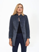CAPPOTTO TESSUTO MORBIDO BLU
