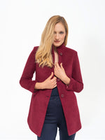 CAPPOTTO TESSUTO MORBIDO BORDEAUX